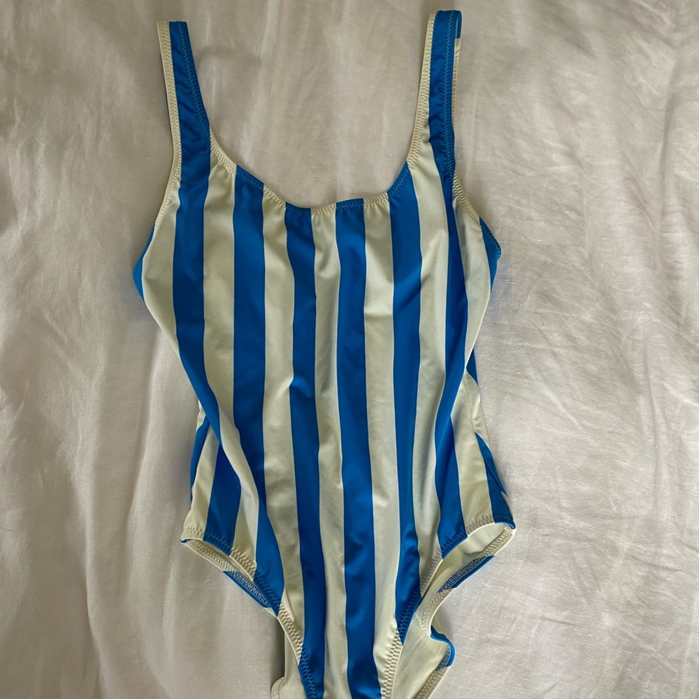 Solid & Striped The Anne-Marie Sea Stripe in size S
